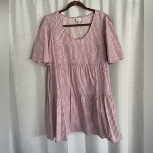 Purple babydoll dress